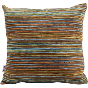 KARE Design Almofada Colourful Stripes Brown 40x40 cm Online