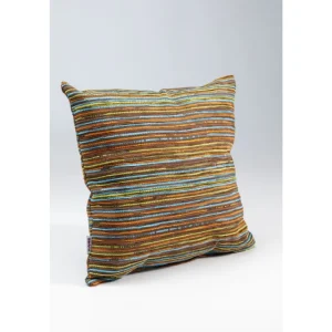 KARE Design Almofada Colourful Stripes Brown 40x40 cm Online