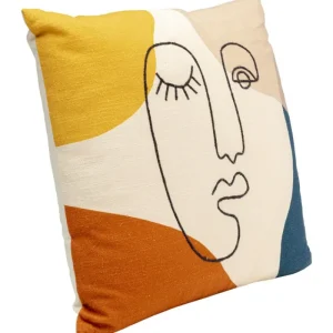 KARE Design Almofada Face Art Multi 50x50 cm Hot