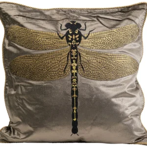 KARE Design Almofada Glitter Dragonfly Castanho 40x40cm New