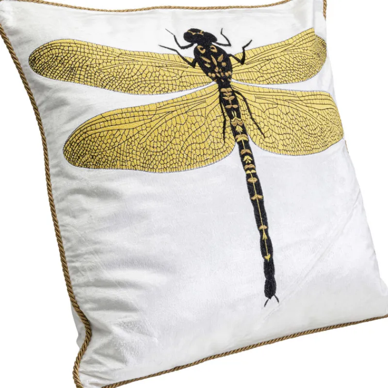 almofada_glitter_dragonfl_2.webp KARE Design Almofada Glitter Dragonfly branco 40x40cm Sale