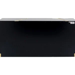 KARE Design Aparador Cracked Preto Dourado 165x80cm Fashion
