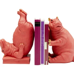 KARE Design Aparador de Livros Hippo Pink (conjunto de 2) Fashion