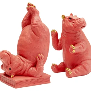 KARE Design Aparador de Livros Hippo Pink (conjunto de 2) Fashion