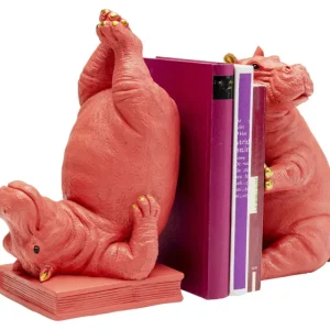 KARE Design Aparador de Livros Hippo Pink (conjunto de 2) Fashion