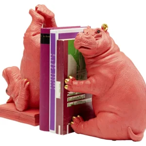 KARE Design Aparador de Livros Hippo Pink (conjunto de 2) Fashion