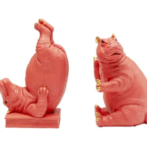 KARE Design Aparador de Livros Hippo Pink (conjunto de 2) Fashion