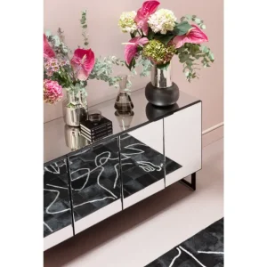 KARE Design Aparador Soran preto 160x45cm Fashion