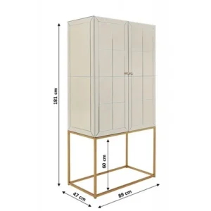 KARE Design Armário/Bar Luxury Champagne New