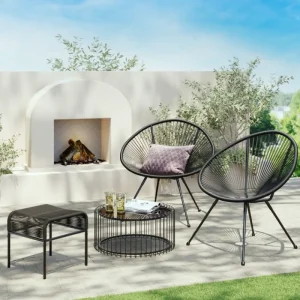 KARE Design Banco Acapulco Preto Fashion