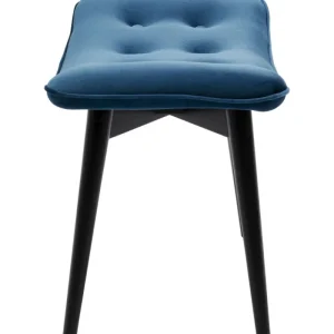 KARE Design Banco Black Vicky Veludo Azul 46x59cm Hot