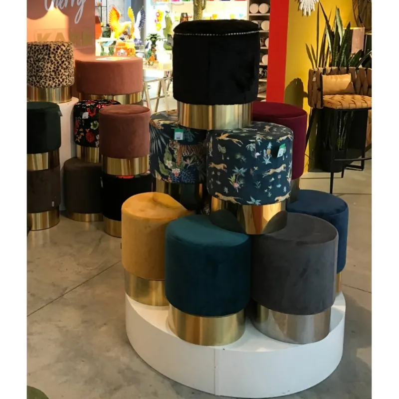 banco_cherry_cinzento_cla_2.webp KARE Design Banco Cherry Cinzento claro /Prateado Ø35cm Sale