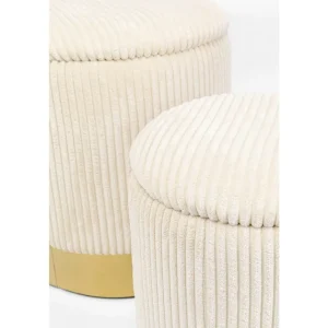 KARE Design Banco Cherry Cord Beije C/ Arrumação (Conj. de 2) Outlet