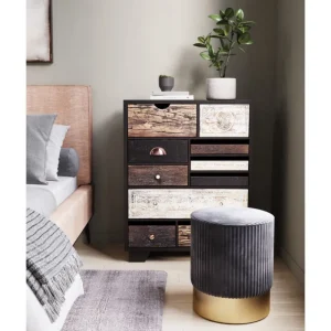 KARE Design Banco Cherry Cord Cinzento Fashion