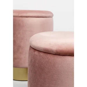 KARE Design Banco Cherry Rosa/Dourado c/arrumação  (conj. 2) Best