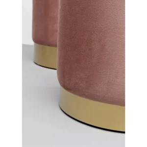 KARE Design Banco Cherry Rosa/Dourado c/arrumação  (conj. 2) Best