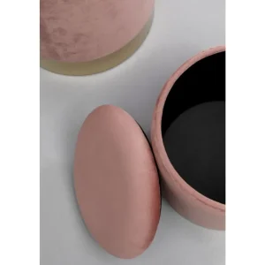 KARE Design Banco Cherry Rosa/Dourado c/arrumação  (conj. 2) Best