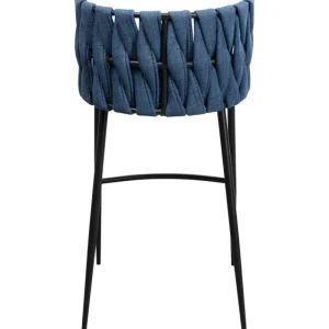 KARE Design Banco de bar Saluti Azul 77cm Online