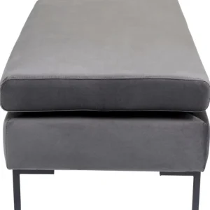 KARE Design Banco Gianni Velvet Grey Black Hot