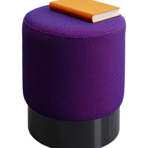 KARE Design Banco Jody violeta e rosa Mesh preto Ø35cm Online