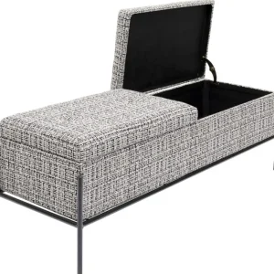 KARE Design Banqueta com Arrumação Buttons B&W Clearance