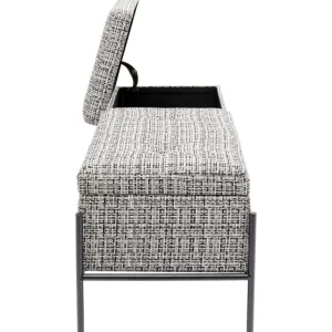 KARE Design Banqueta com Arrumação Buttons B&W Clearance