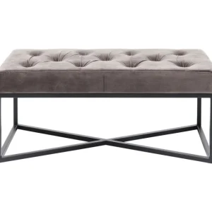 KARE Design Banqueta Crossover Cinzenta/Preta 90x40cm New