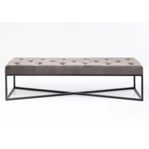 KARE Design Banqueta Crossover Cinzento/Preto 150x40cm Discount