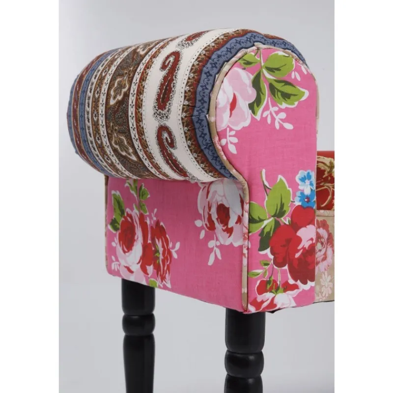 banqueta_wing_patchwork_v_3.webp KARE Design Banqueta Wing Patchwork vermelha Clearance