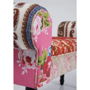 KARE Design Banqueta Wing Patchwork vermelha Clearance