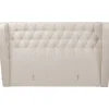 KARE Design Cabeceira da Cama Benito Moon creme 160x200cm Outlet