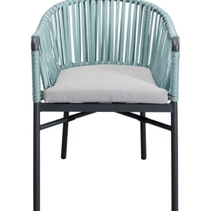 KARE Design Cadeira com apoio de braços Santanyi Petrol Best