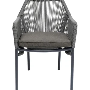 KARE Design Cadeira com apoio de braço Wave Grey New