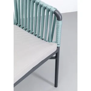 KARE Design Cadeira com apoio de braços Santanyi Petrol Best