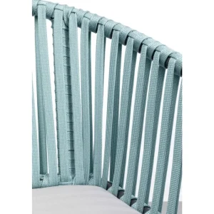 KARE Design Cadeira com apoio de braços Santanyi Petrol Best