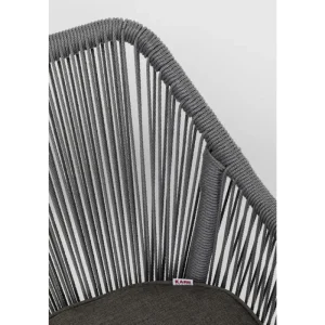 KARE Design Cadeira com apoio de braço Wave Grey New