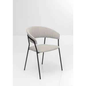 KARE Design Cadeira com apoio de braço Belle Bege (Conjunto de 2) New