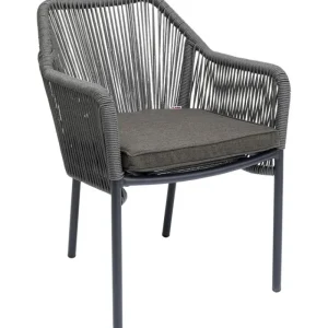 KARE Design Cadeira com apoio de braço Wave Grey New