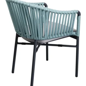 KARE Design Cadeira com apoio de braços Santanyi Petrol Best