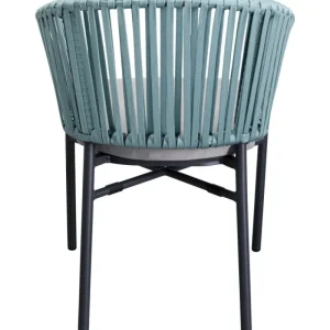 KARE Design Cadeira com apoio de braços Santanyi Petrol Best