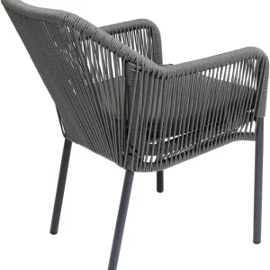 KARE Design Cadeira com apoio de braço Wave Grey New