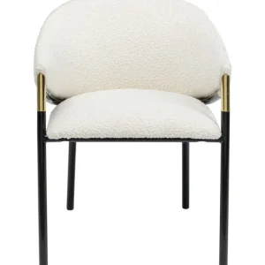 KARE Design Cadeira com apoios de braço Boulevard Boucle Fashion