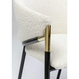 KARE Design Cadeira com apoios de braço Boulevard Boucle Fashion