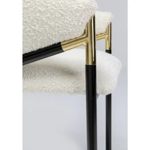 KARE Design Cadeira com apoios de braço Boulevard Boucle Fashion