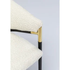 KARE Design Cadeira com apoios de braço Boulevard Boucle Fashion
