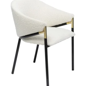 KARE Design Cadeira com apoios de braço Boulevard Boucle Fashion