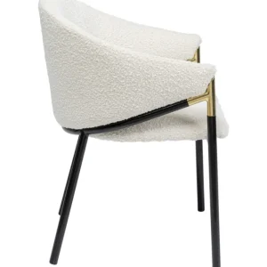 KARE Design Cadeira com apoios de braço Boulevard Boucle Fashion