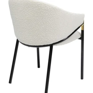 KARE Design Cadeira com apoios de braço Boulevard Boucle Fashion