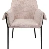 KARE Design Cadeira com braços Bess Beige Flitter Clearance