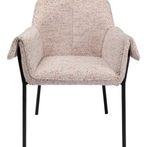 KARE Design Cadeira com braços Bess Beige Flitter Clearance